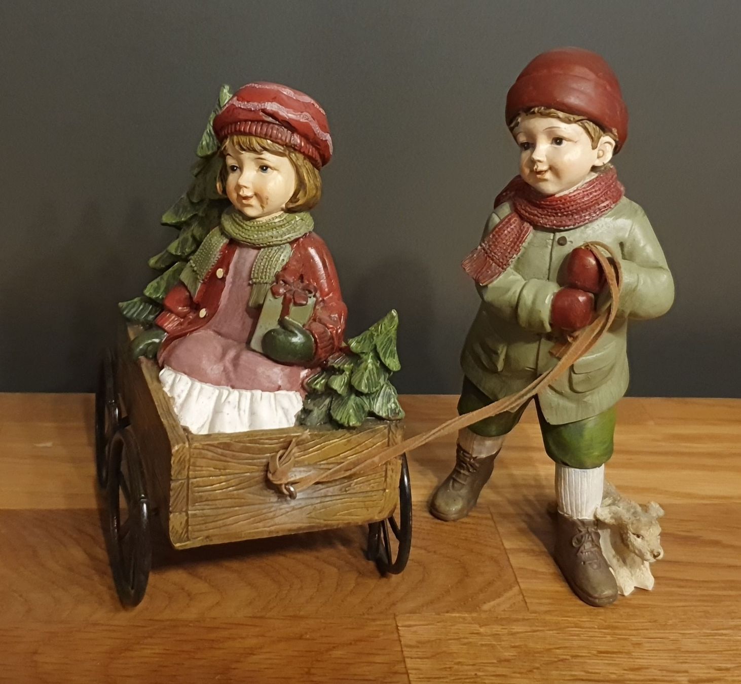 Tutte le decorazioni: Clayre & Eef Weihnachtsdeko Kinder mit Wagen – Usato da Laufenburg venduto da megane1959