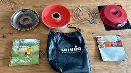 Omnia-Campingbackofen mit Zubehör zu verkaufen