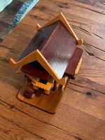 Spardose Deko Haus Holz Modell thailändischer Stil