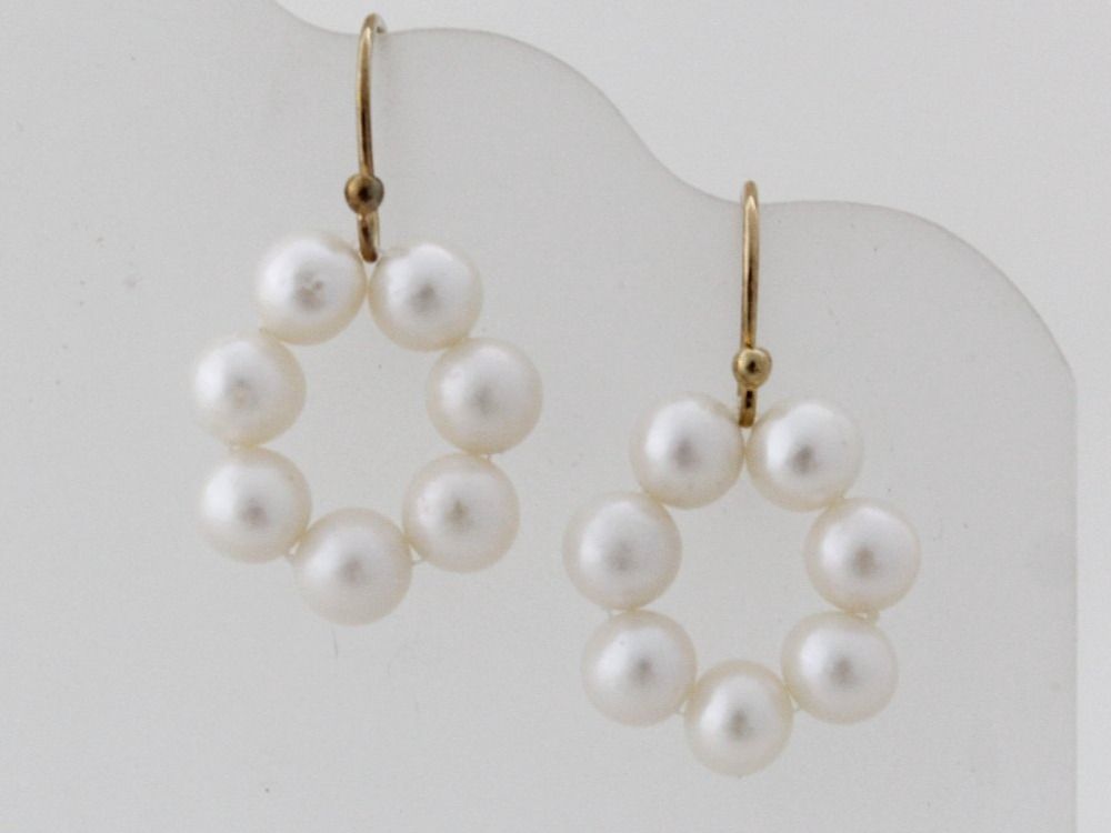 Orecchini pendenti & Orecchini a lobo: Perlen Ohrhänger vergoldet, handmade Ohrringe Geschenkidee – Nuovo (secondo la descrizione) da Goldach venduto da byBigo