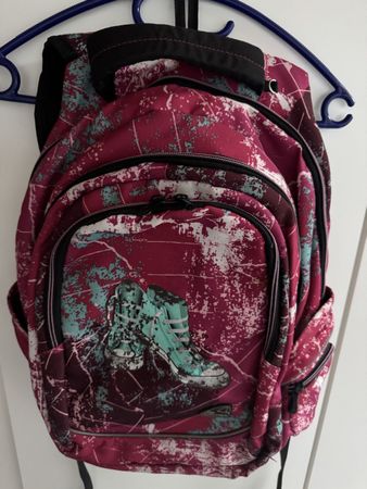 Schulrucksack Walker pink mit Muster guter Zustand