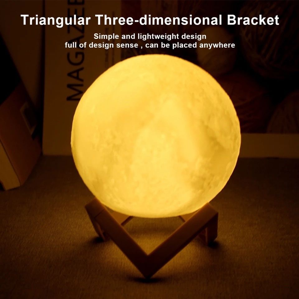 Lampen: 3D Mond Lampe Nachtlicht – Neu und originalverpackt aus Flawil von swisstrendshop 2