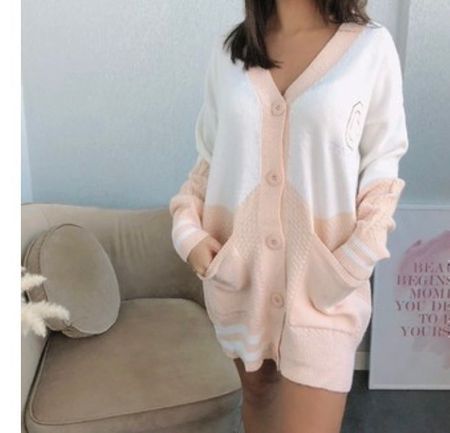 Jaquette rose et blanche california