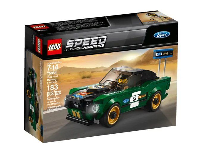 Lego Giocattoli: Lego 1968 Ford Mustang Fastback 75884 – Nuovo e nell'imballaggio originale da Chur venduto da mojobrick