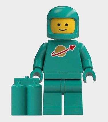 Lego Giocattoli: Lego Minifigur Astronaut türkis Spaceman – Nuovo e nell'imballaggio originale da Vogelsang AG venduto da miinlade