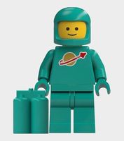 Lego Minifigur Astronaut türkis Spaceman