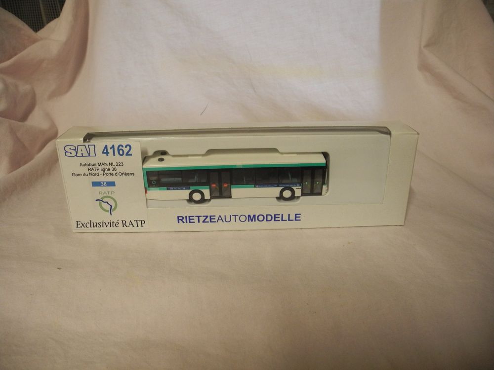 RIETZE SAI 4162 MAN BUS RATP LINIE 38 1:87 MIB | Acheter sur Ricardo