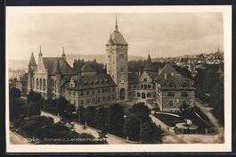 Zürich, Schweiz. Landesmuseum mit Anlag