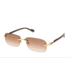 GUCCI GG1221S 004, Unisex Sonnenbrille, Gold-Yellow-Red