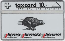 10 CHF Berner Versicherung - seltene Kunden Taxcard