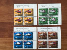 2002 CH Erstag gest.Viererblock mit Tab  (K232)