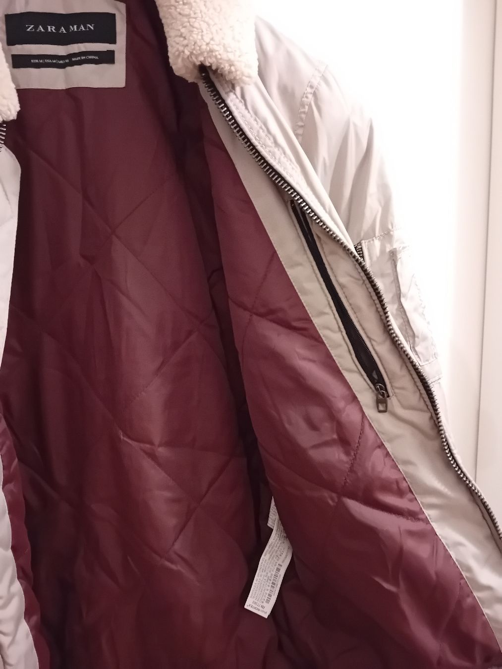 Zara Giacche: ZARA Herren Bomberjacke Sommer Teddyfutter Übergangsjacke M – Nuovo (secondo la descrizione) da Effretikon venduto da SEMOUNA 5