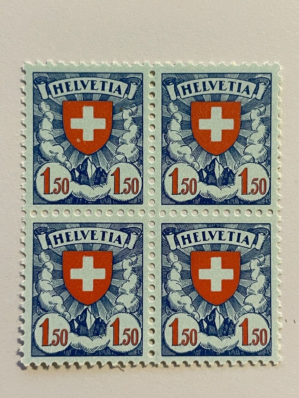 Tutti i francobolli: 1933 Wappenmuster, ZNr. 165z, postfrisch – Usato da Küssnacht am Rigi venduto da POSTOMASTER