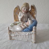 Versand möglich!Allerliebste, nostalgische Engel Krippe Dose