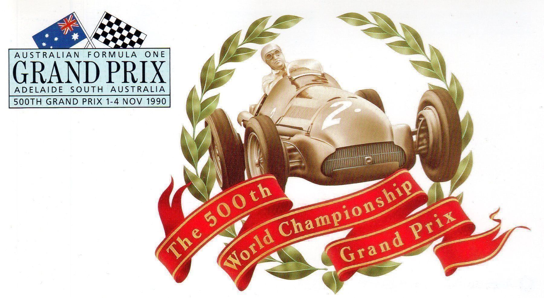 Tutti i francobolli: AUSTRALIEN FORMULA UNO 1990 500TH GP – Usato da Losone venduto da EM2019