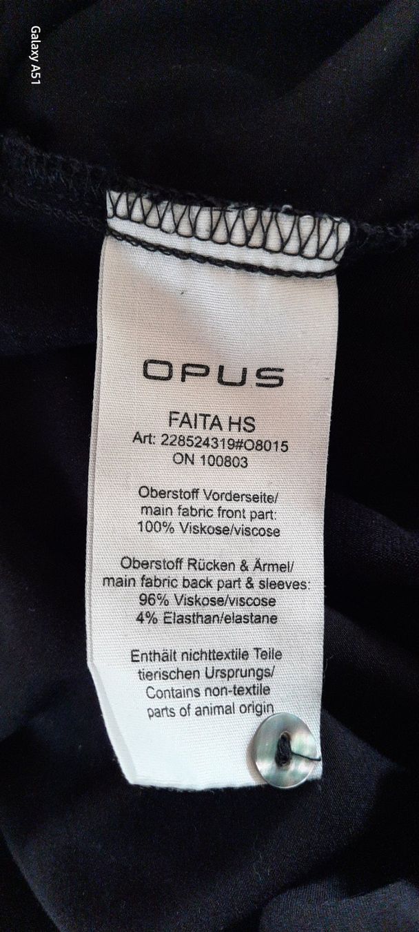 Opus Camicette: ***OPUS*** Blusenshirt schwarz Gr 42 – Usato da Wädenswil venduto da H2H_Secondhandshop 6