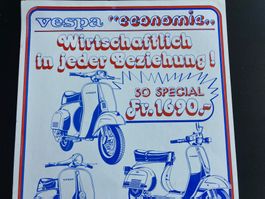 Vespa 125 Primavera ET3 / Vespa 50S Prospektblatt 80er