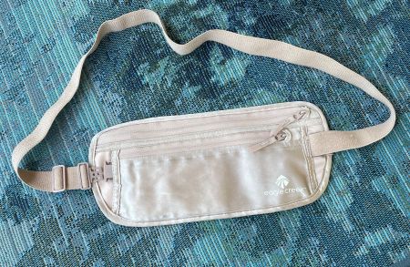 Geldgurt, Bauchtasche, Eagle Creek, rose-gold, neuwertig