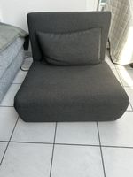 Klappsessel grau als Gästebett nutzbar guter Zustand