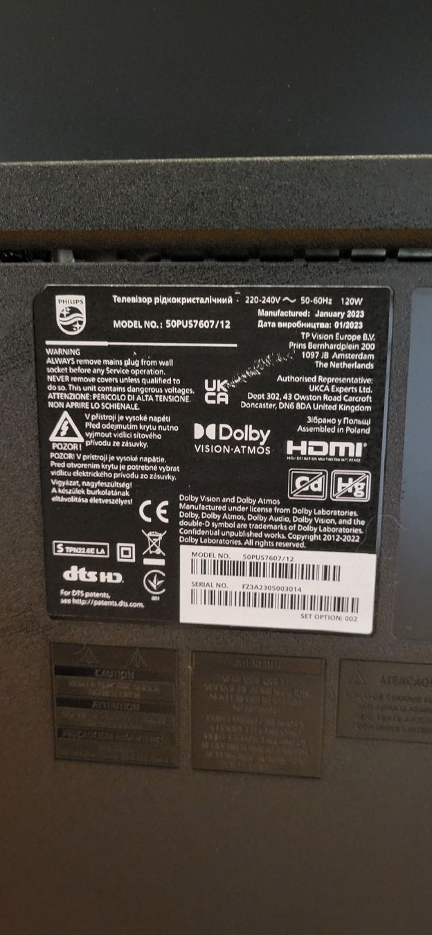 Philips Fernseher: Philips 50 Zoll 4K UHD LED Smart TV – Gebraucht aus Spiez von Engelsberger 1