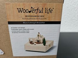 Neu - Wooderful life - Musikbox - Hochzeit - Holz