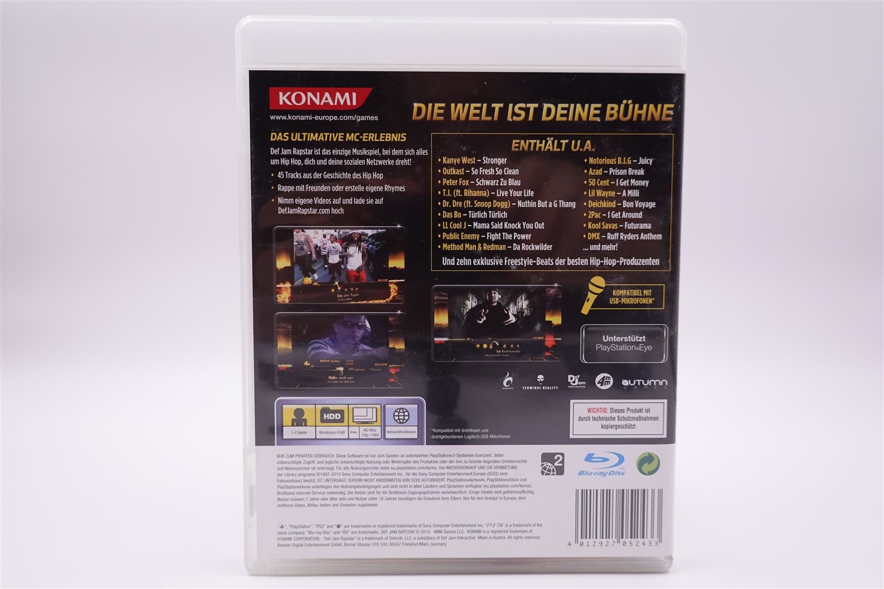 Sony Spiele: Def Jam Rapstar (PS3) – Gebraucht aus Herisau von ZelliZone 1