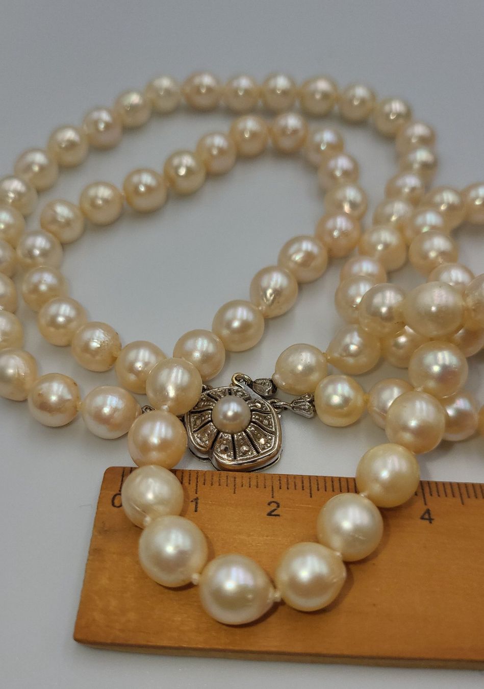 Catenine: Gold 585 Perlen Kette Mit Gold Verschluss – Usato da Wald ZH venduto da Dasilver 5