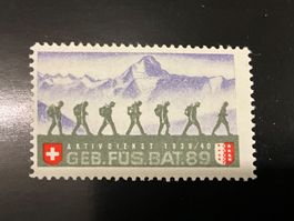Soldatenmarke Geb Füs Bat 89 ungestempelt