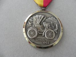 Medaille CH Auto Oldtimer Weber 1902 Hergestellt Jahr 1978