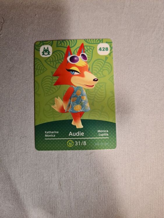Animal Crossing Amiibo Cards Series 5 Audie #428