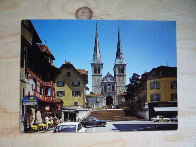Cartoline postali: Luzern. Hofkirche, 6358 – Usato da Rieden SG venduto da Brockehuesli