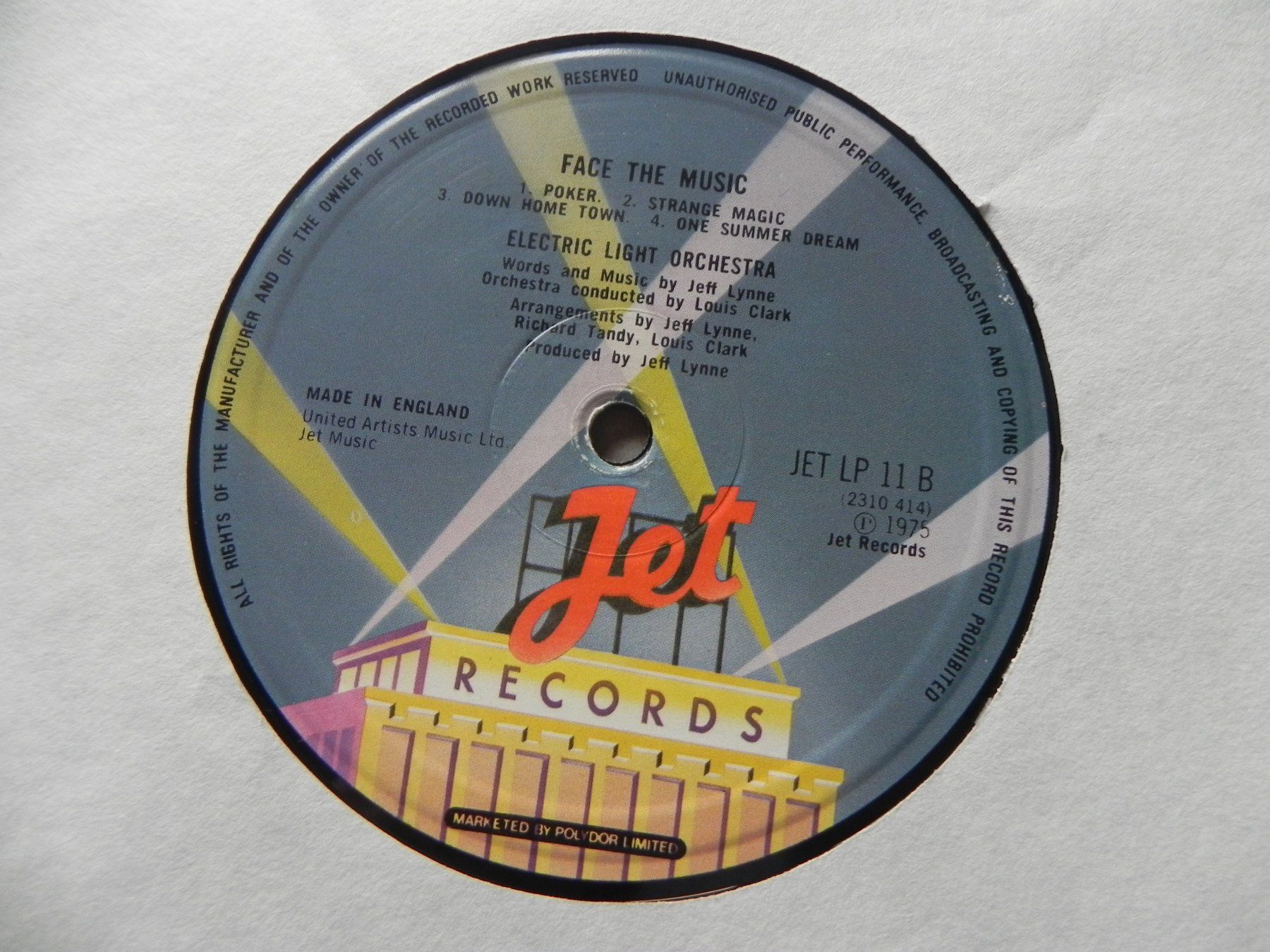 Dischi in vinile: LP brit. Rock Band ELO Electic Light Orchestra 1975  Face – Usato da Siebnen venduto da krimsie 5