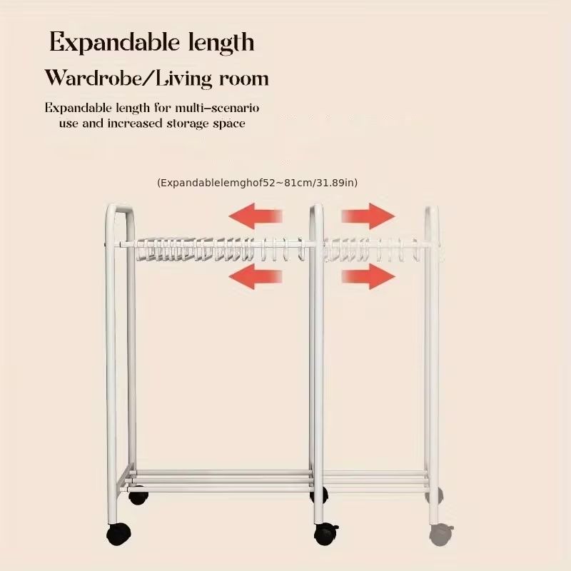 Guardaroba: Trousers/ Pants Rack with Hangers, Rolling – Nuovo (secondo la descrizione) da Zürich venduto da di_archive 1