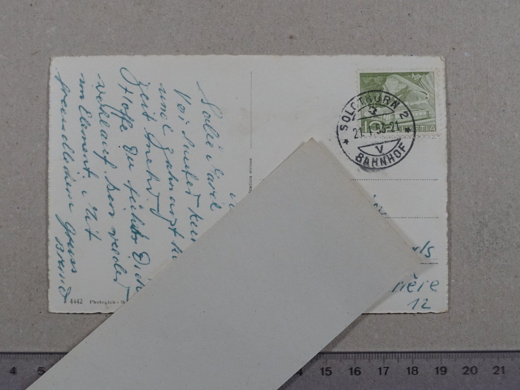Cartoline postali: Solothurn, 1953, Rötibrücke – Usato da Lenzburg venduto da fh1 1