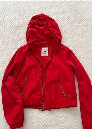 Veste rouge Bershka