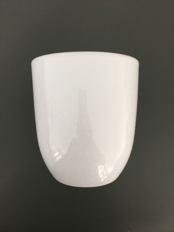 47th & Main Weißer Keramik-Übertopf Mit Händen – Schlankes Design, 8,9x17,8 Cm, Für Sukkulenten Und Kleine Pflanzen