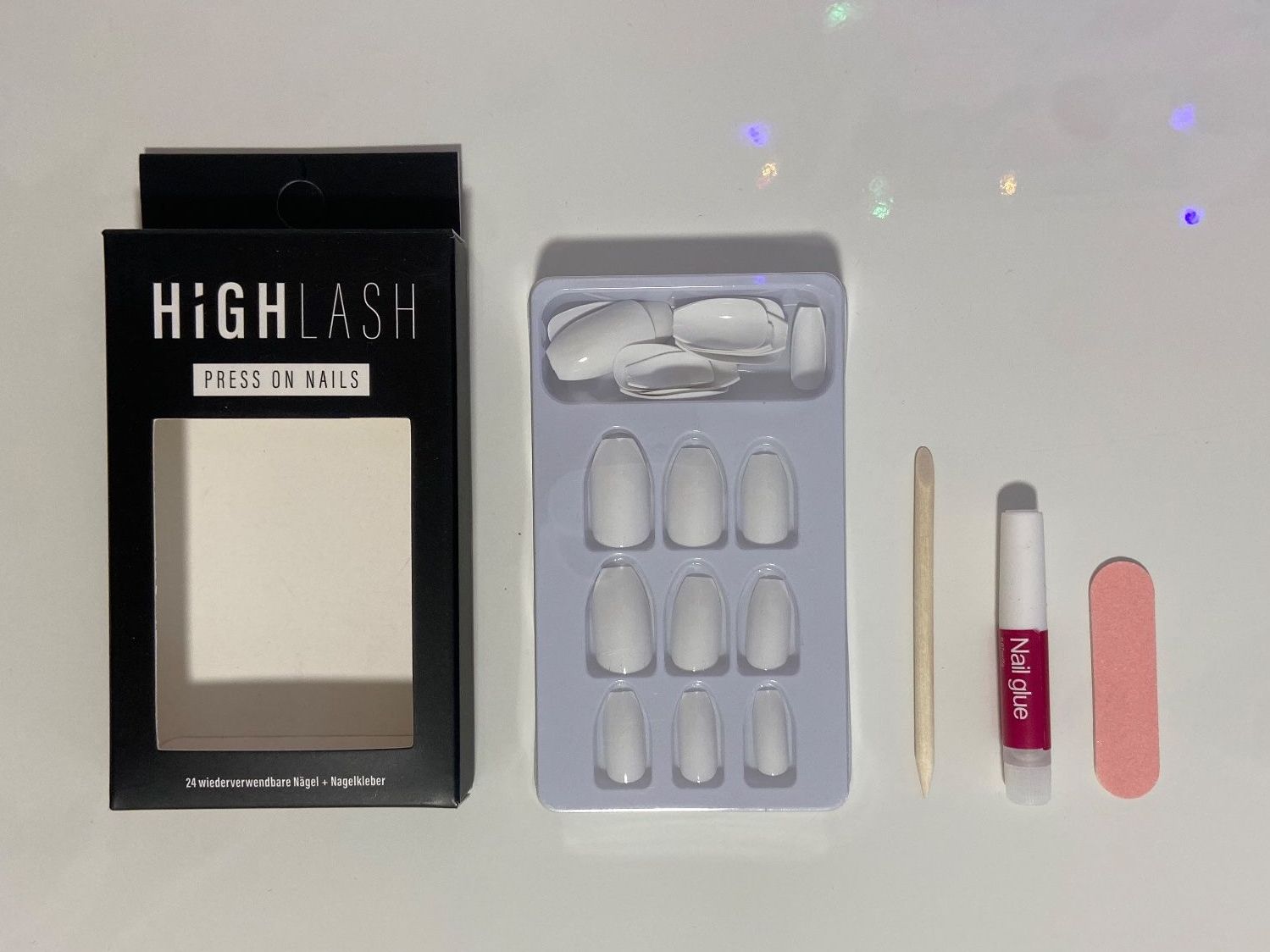 Unghie finte: HighLash Press On Nails - Weiss – Nuovo e nell'imballaggio originale da Zürich venduto da dedasiba 2