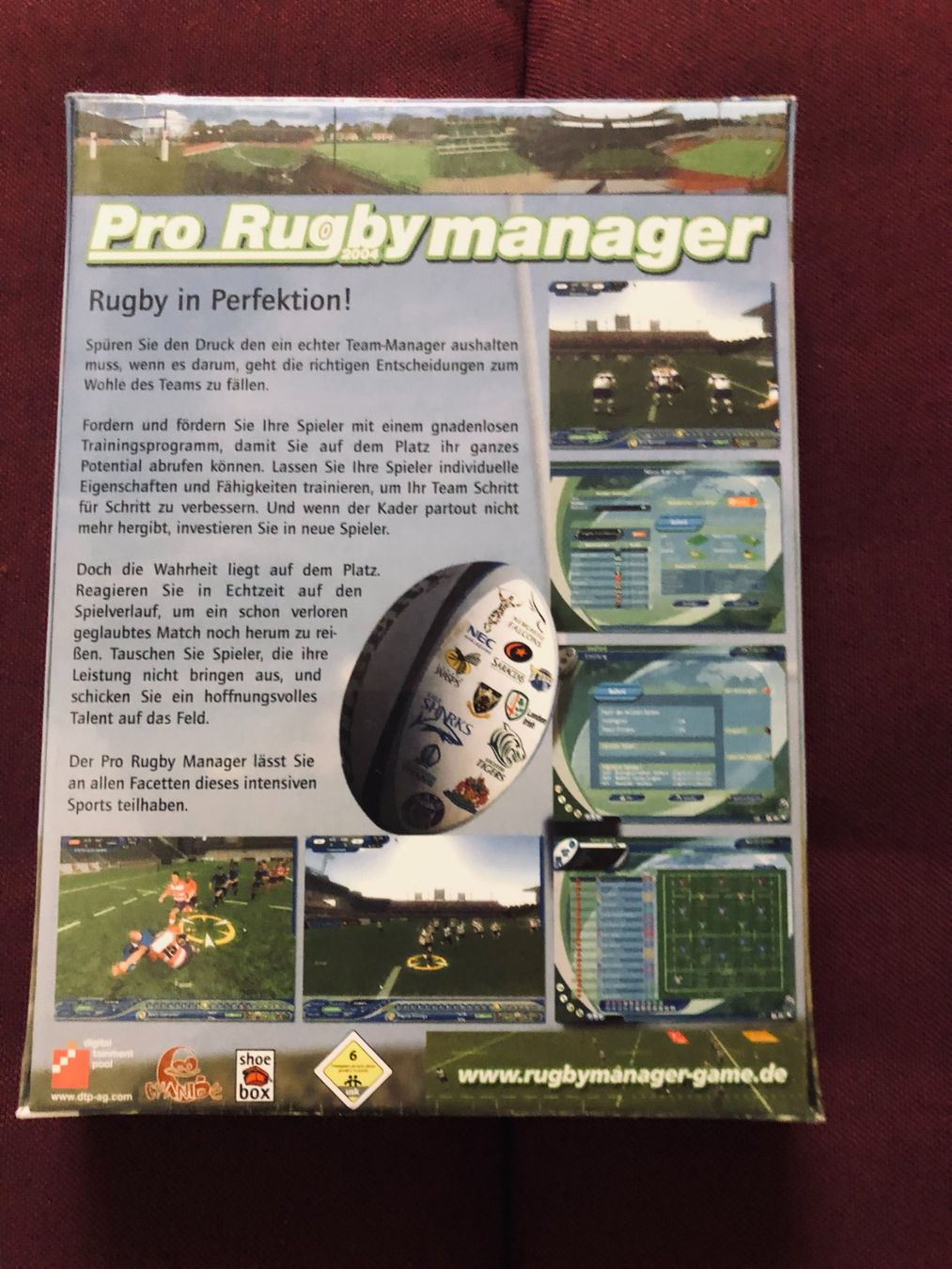 Giochi: Pro Rugby Manager GAME - originalverpackt – Nuovo e nell'imballaggio originale da Niederhasli venduto da thozam 1