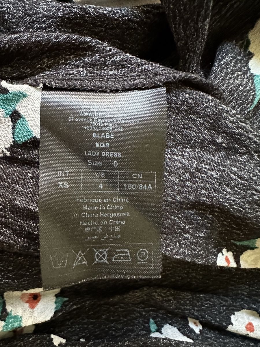 Ba&Sh Vestiti: Robe noire à fleurs Ba&sh T. 36/S – Usato da Lausanne venduto da france.guillermin 2