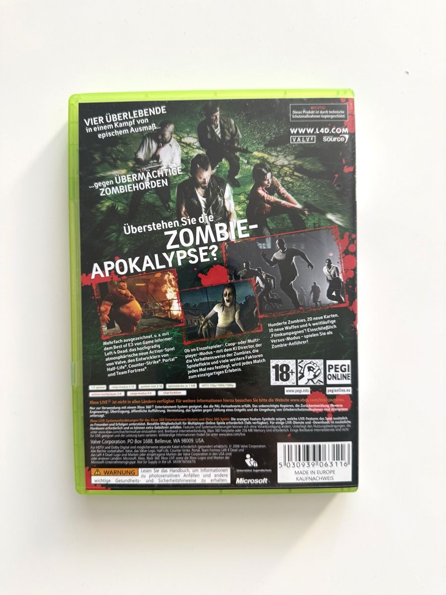 Spiele: Left 4 Dead, Xbox 360 – Gebraucht aus Couvet von Aura_aura 2