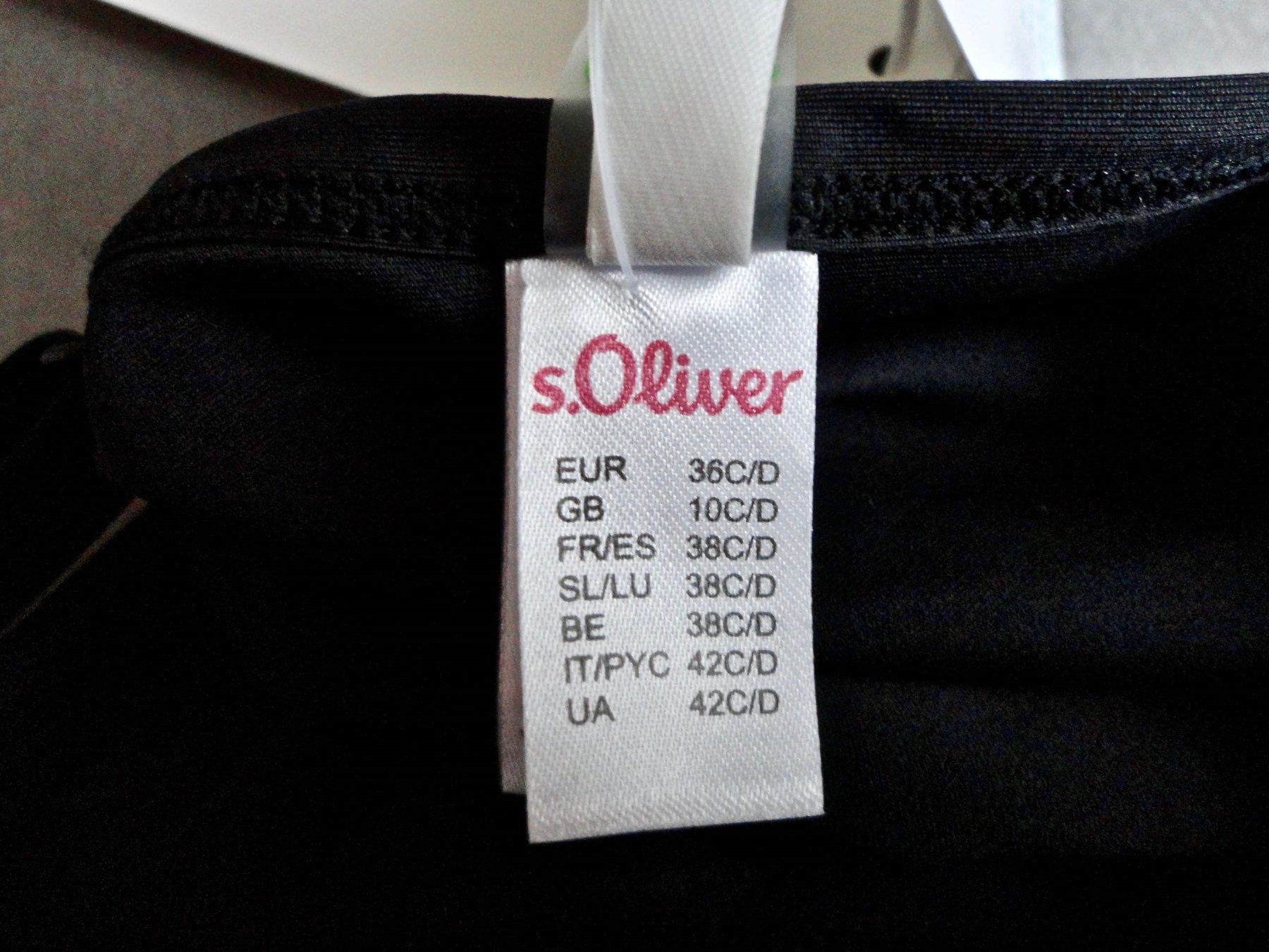 S.Oliver Costumi da bagno & Bikini: S.Oliver Tankini-Top, Schwarz Cup C/D 36 – Nuovo e nell'imballaggio originale da Dottikon venduto da Facehugger2012 7