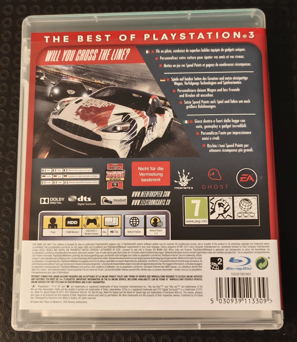 Sony Jeux: NEED FOR SPEED RIVALS PS3 – D'occasion à Grand-Lancy par Pingpong2005 1
