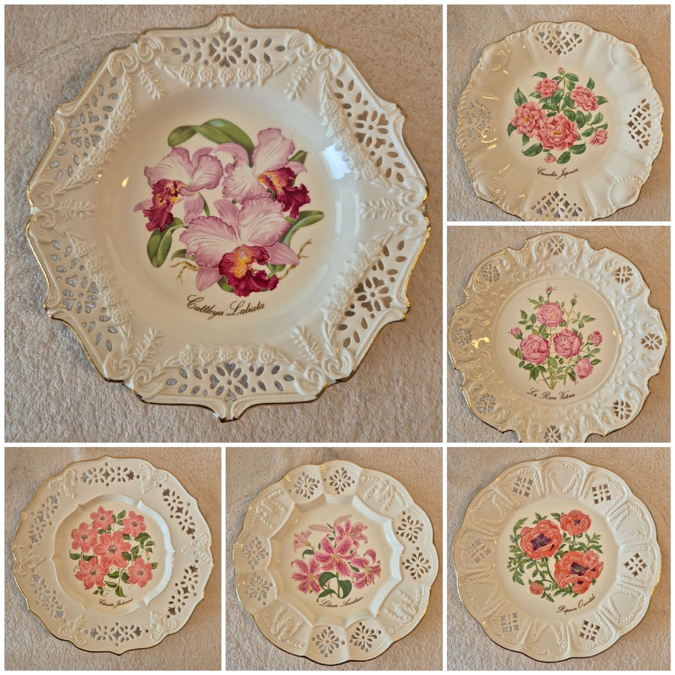 Piatti: Collection complète 6 assiettes Crown Davenport – Nuovo (secondo la descrizione) da Lausanne venduto da Assiralc7509