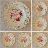 Collection complète 6 assiettes Crown Davenport