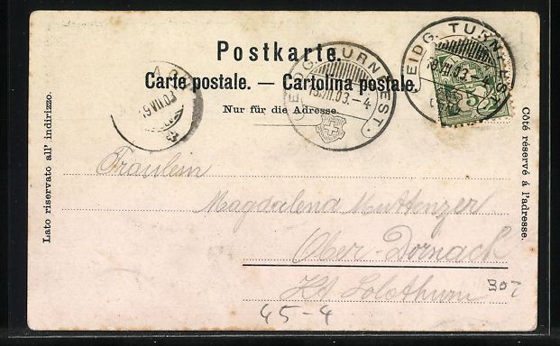 Cartes postales: Litho Zürich, Eidgenössisches Turnfest – D'occasion à Berlin par bartko-reher 1