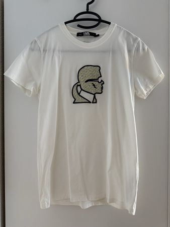 Karl Lagerfeld T-Shirt weiss mit Logo Grösse S neuwertig 