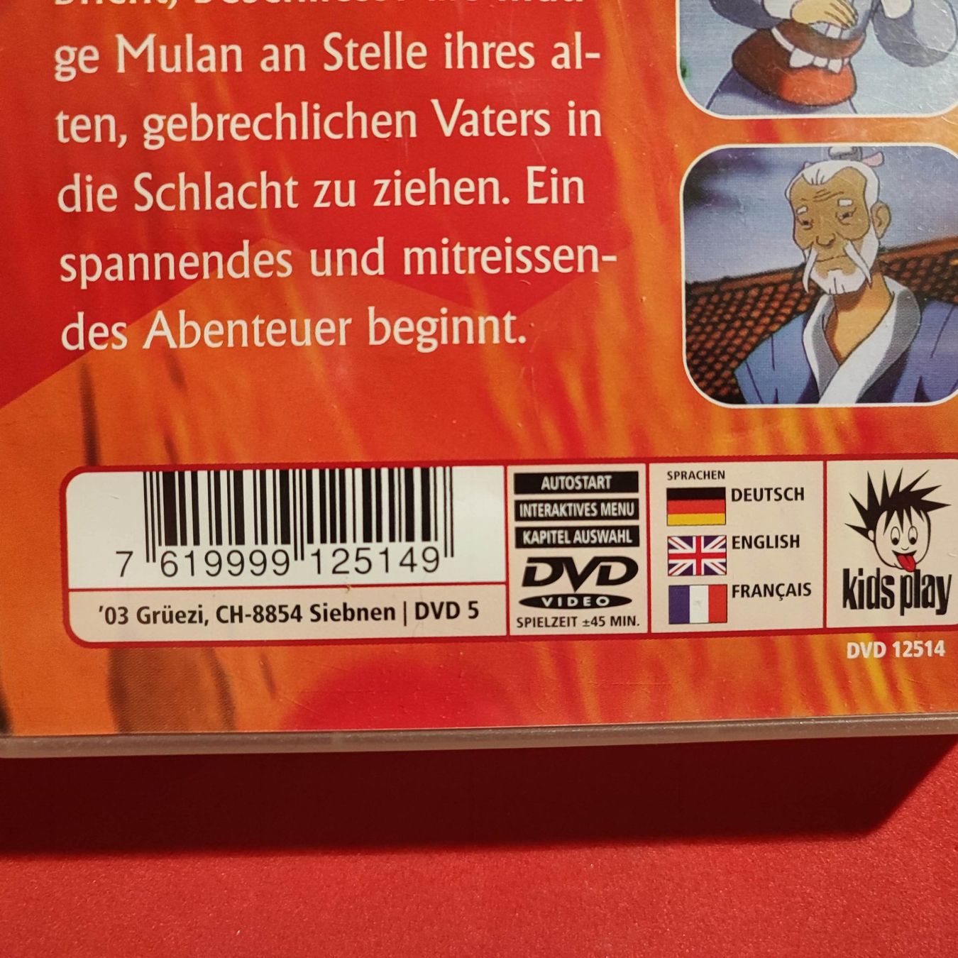Tutti i DVDs: Mulan - Abenteuer in China – Usato da Dübendorf venduto da kb86_MOVIE 2