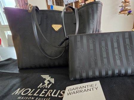 Mollerus shopper Bern schwarz/gold