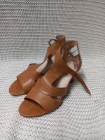 Esprit Damen Sandalen Gr. 37 Absatzschuhe braun