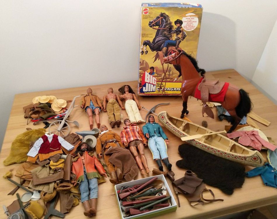 BIG JIM, KARL May, Old Shatterhand & Winnetou Outfits, Vintage, Mattel, 1975 EUR 79,00 - FR